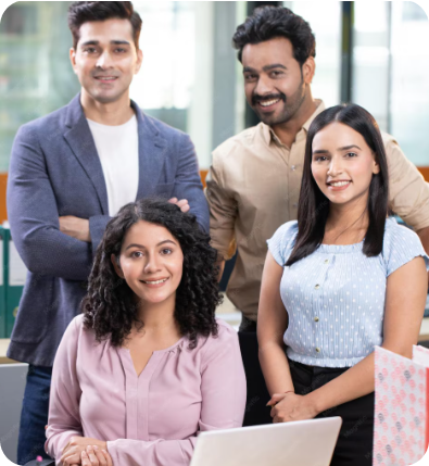 Indian business team in office